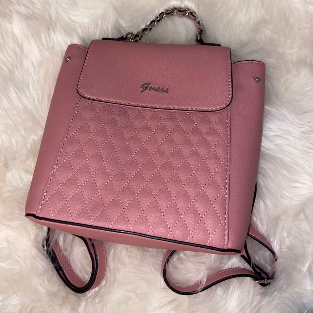 Guess Pink Backpack Purse / Crossbody